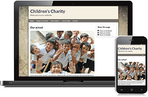 charity website example